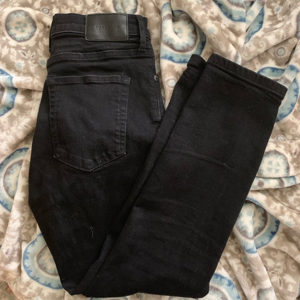 Everlane Stretch High Rise cigarette ankle jean